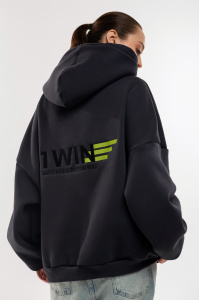 1WIN / Худи теплое Цвет графит, размер S-2XL