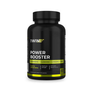 1WIN / Power booster, бустер для мужчин, 60 капсул