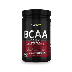 1WIN / BCAA 2:1:1 Вкус Вишня 360 гр, 60 порций