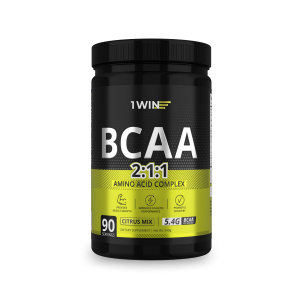 1WIN / BCAA 2:1:1. Вкус  Цитрусовый микс  540г, 90 порций