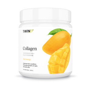 1WIN / Collagen + Хондроитин + Глюкозамин, Вкус: Манго, курс на 1 месяц