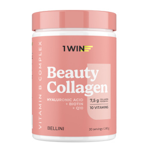 1WIN / Коллаген комплекс Beauty + B-complex,Беллини, 240г
