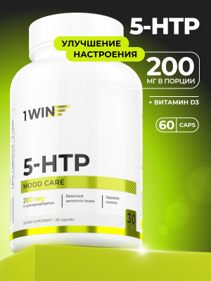 1WIN / 5-HTP Улучшение настроения. 60 капсул