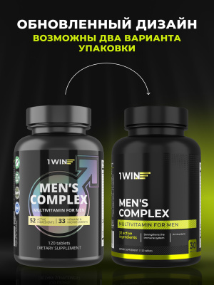 1WIN / Мультивитамины для мужчин, 120 таблеток
