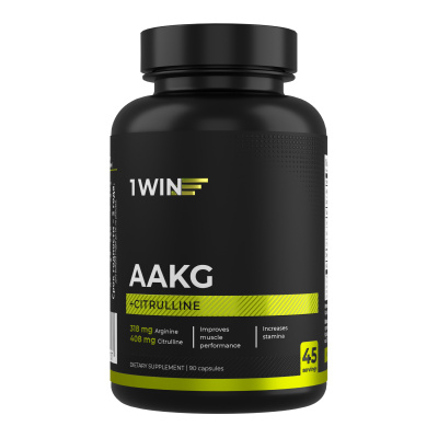 1WIN / AAKG+Citrulline / Аргинин+Цитруллин, 90 капсул.
