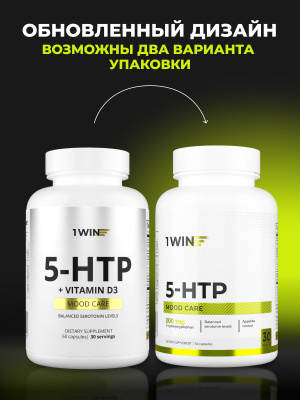 1WIN / 5-HTP Улучшение настроения. 60 капсул